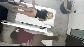 Blowjobs galore as hubby gets ravaged next to oblivious wife's blissful massage Blowjobs galore as hubby gets ravaged next to oblivious wife's blissful massage