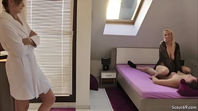 Three-way German passion between mature mommy, young teen and lustful Tina Three-way German passion between mature mommy, young teen and lustful Tina