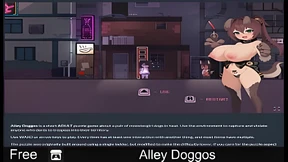 Leather- Bound Pup Gets Licked to Death in Steamy Alley Fornication