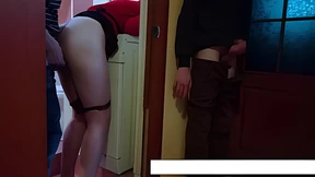 She Swallows His Cum: Friend Spreads Wife's Legs at Party Bathroom Blowbang She Swallows His Cum: Friend Spreads Wife's Legs at Party Bathroom Blowbang