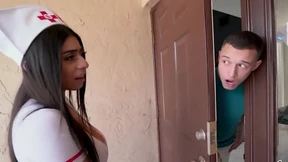 This nurse got drilled by my daddy while I watched, what a family affair! This nurse got drilled by my daddy while I watched, what a family affair!
