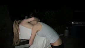 Dirty Euro babes get their legs stretched wide for a nasty night