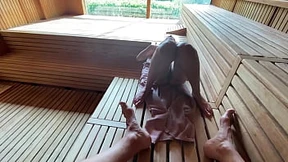  Steamy anonymous tryst in scorching sauna session