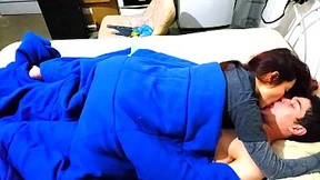 Creampied couple's raunchy sex escapade ends in messy BJ cum shots