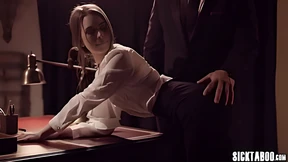 Blindfolded babe gets face-fucked by demanding director on his desk in his secret🤫 lair Blindfolded babe gets face-fucked by demanding director on his desk in his secret🤫 lair