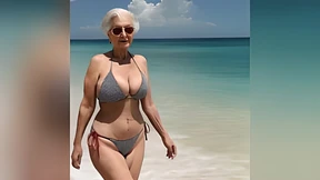 Granny's Golden Goose gets Goosed on Gal Beach, Talkin' Dirty like a Slurpin' Siren Granny's Golden Goose gets Goosed on Gal Beach, Talkin' Dirty like a Slurpin' Siren