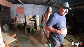 With her pajamas on, the teen displays all the right parts