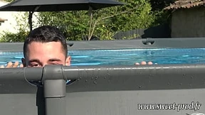 Hot Blonde MILF Sucked & Ass&#x1F351; F*cked By Teen In Garden