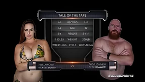 Bella Rossi vs Thor: Nude Wrestling Sex Battle for Fucking Supremacy