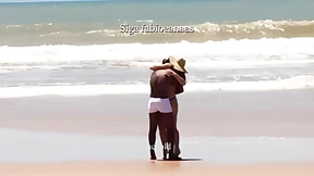 Wife Teases Cuckold Husband at Beach During Hot&#x6DEB; Encounter