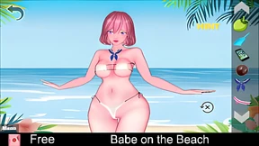 Babe Gets Fucked on the Beach: Free XXX Game from Itchio