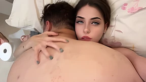 Spanish Stepdaughter Seduces Fat Stepdad for Hot Massage Session