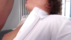 Married Sluttress Gets Rough Throatfuck & Massive Facial Cum