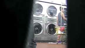I show my underwear at the laundry again, thrilling as a voyeur gazes Pt 2 I show my underwear at the laundry again, thrilling as a voyeur gazes Pt 2