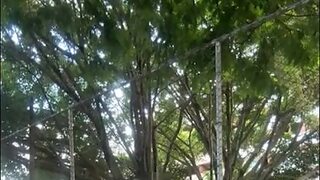 Naughty Latinas Flash Tits in Public - Before Lesbian Threesome with Dripping Pussies