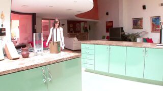 Lesbian love - the best way of use a kitchen