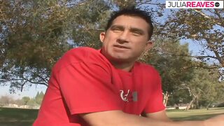 Skinny girl gets pussy torn apart by a monster cocks thrusts