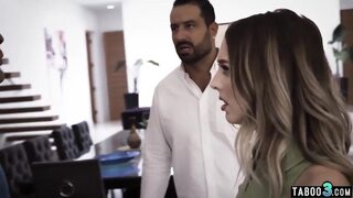 Skinny small titted teen Lily Larimar finding solace on an older big dick porn (Zena Little)