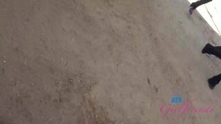 Dez Hansen behind the scenes trip to the farm and blowjob in the car POV