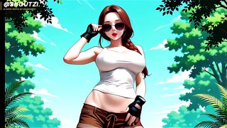 Parody Lara Croft Anime Hentai Uncensored 4k60fps, Who Loves Big Cocks, Blowjob, Cowgirl, Double Penetration, Cumshot Facial