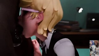 Bald Pussy Judy Gets Anal Fucked And Fingered Until She Squirts, Nerdy Girl Deepthroating BBC