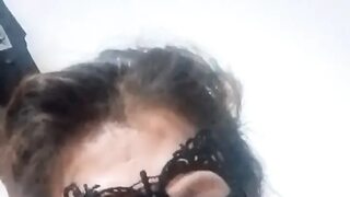 Assy looks like a cat  she makes me feel good upon blojob me