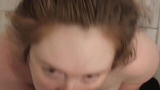 Hunny Rae got face fucked and swallows cum