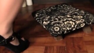 Redhead Deep Throats Gloryhole Dick During Confession