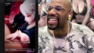 Tight Bald Pussy Kiriko Playing with Her Wet Snatch While  Watches