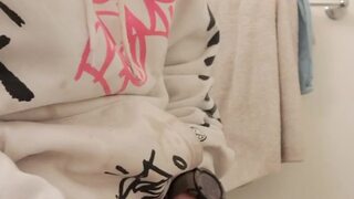 Huge cock close up with nice drip