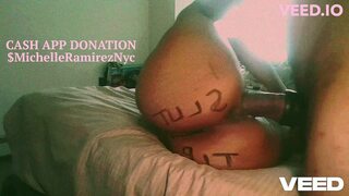 FOOT BALL BOOTY BIG ASS TATTOO EBONY BROWN BUTT