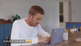 BRAZZERS - Horny Carla Boom Goes All Out To Seduce Danny D While He Tries To Work From Home