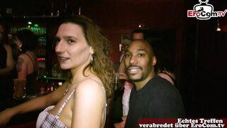 Real couples explore passion in a German swinger club