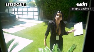 Dirty Threesome with girlfriend & Hostel Owner In Vacation - LETSDOEIT