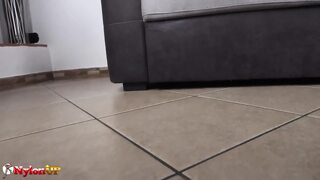 Kinky Brunette Mistress Shows the Power of Her Foot Teasing