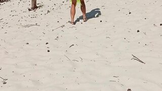 Desert public striptease