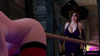 FUTA Witches Play Pranks and Have Sex - 3D Animation