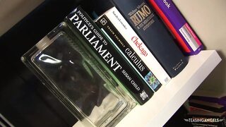 Older dude has a foursome with two horny girls in the office