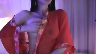 Korean gorgeous anchor enju nude dance