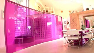 Black Girl Licking White Girl Pussy on Parents Couch Masturbating and Licking Each Other