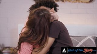 OUT OF THE  - Busty MILF Natasha Nice Offers Her Huge Tits To Eat To Her Teen boyfriend