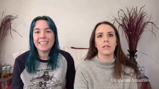 Amateur Olivia & Alisha's Tight Pussies Gently Stretched