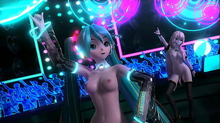 Miku & Luka Naked Dance - Ai Dee by Nutsuki