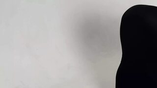 Goddess yoga in long tight dress