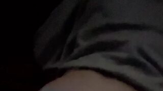 Blonde cums from backshots