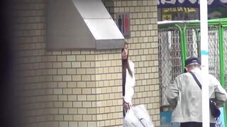 Voyeur video of Japanese girls pissing in public toilet