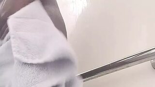 Cumming in the shower