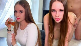 Blonde bombshell gets pounded by four muscular studs in filthy