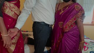 Housewifes threesome roleplay fucking