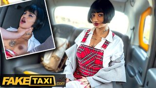 Ride-sharing nympho French beauty seduces dude with sweet talk, then